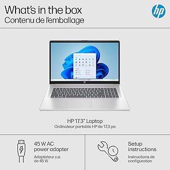 HP Laptop 17-in, FHD (1920 x 1080), IPS, Anti-Glare, AMD
